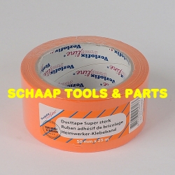 Ducttape Verlofix ProfiLine super sterk breed 50 mm x 25 meter oranje | 25717